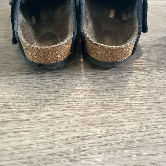 RARE Vintage Midnight blue Boston Birkenstocks 37/7 festival slip on clogs - Picture 7 of 7